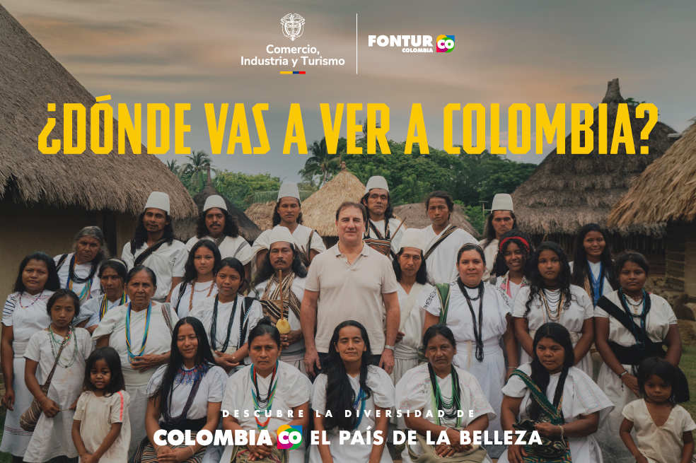 campaña del Ministerio de Comercio y Turismo y FONTUR, “¿Dónde vas a ver a Colombia?”, una estrategia nacional de turismo protagonizada por el Director Técnico de la Selección Colombia, Néstor Lorenzo